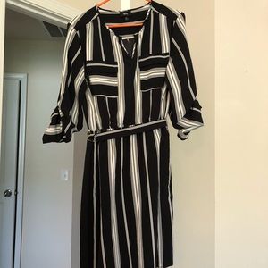 Black & white striped Mossimo shirt dress